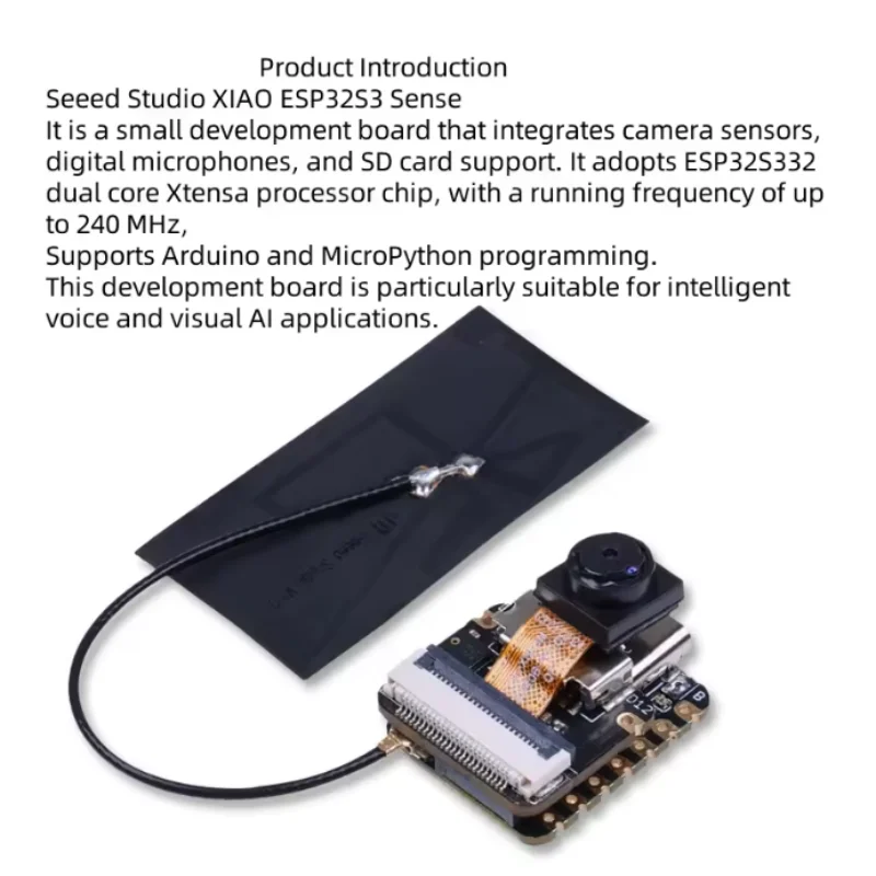 Фото Плата разработки Seeed Studio XIAO ESP32 S3 C3 C6 Sense для визуального распознавания и управления ИИ №4
