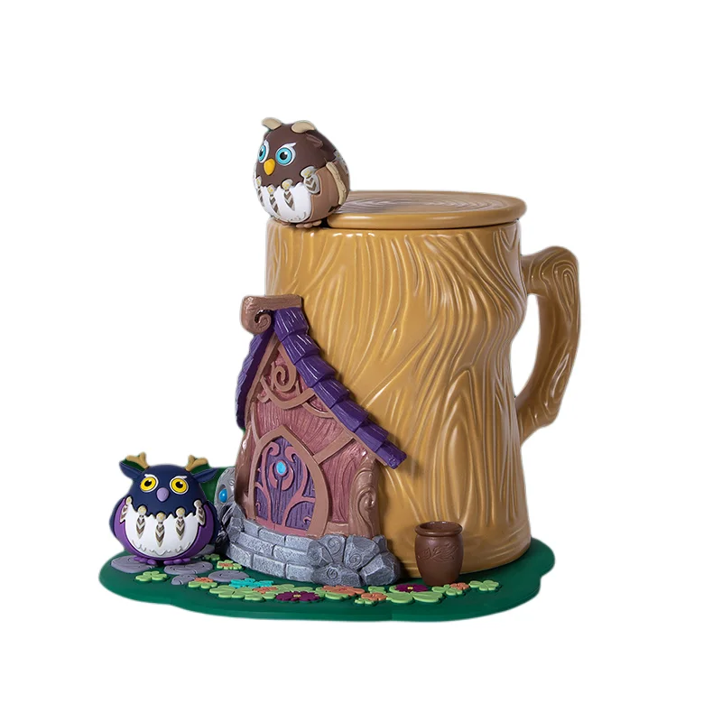 

Blizzard Game Action Figure World of Warcraft Emerald Dream Moonkin Druid Pets Clever Mug Water Cup Suit Toys Model Doll