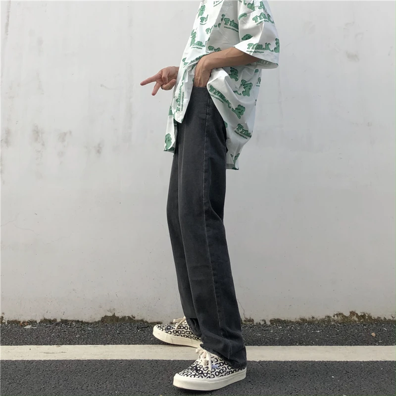 Pants Men's Jeans Black Straight Skinny Fit Casual Straight Jeans Loose Pants Women's Loose Jeans Y2k Men's Jeans Casual Men