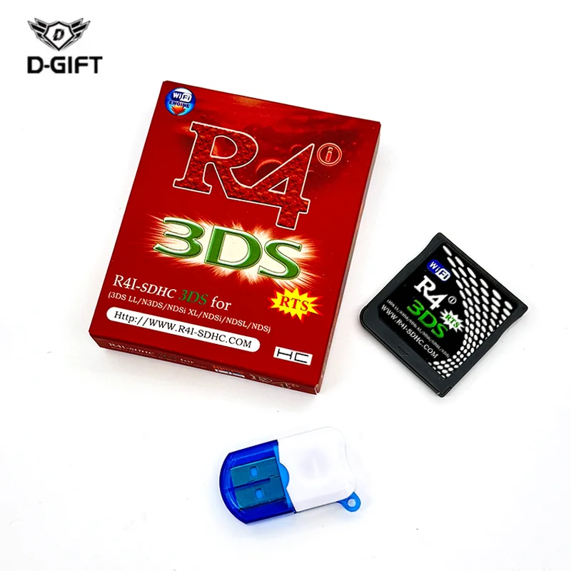 Красная флэш-карта R4i R4I-SDHC 3DS RTS Red R4 SDHCU pgrade Revolution для DSi 3DSLL/N3DS/NDSi XL/NDSi/NDSL/NDS