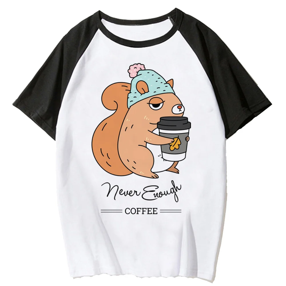 

Squirrel Tee women funny Japanese streetwear t shirt female streetwear funny graphic clothes