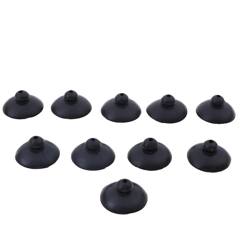 

10pcs Black Soft Silicone Suction Cup Clip Sucker Holder Fish Aquarium Tank