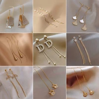 925 silver needle tassel earrings female explosions earrings for women design sense online celebrity joker earrings ear studs