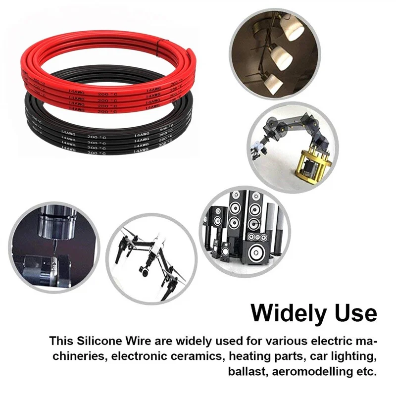 Термостойкий кабель провод мягкий силиконовый 14AWG 16AWG 17AWG 18AWG 20AWG 22AWG 24AWG 26AWG