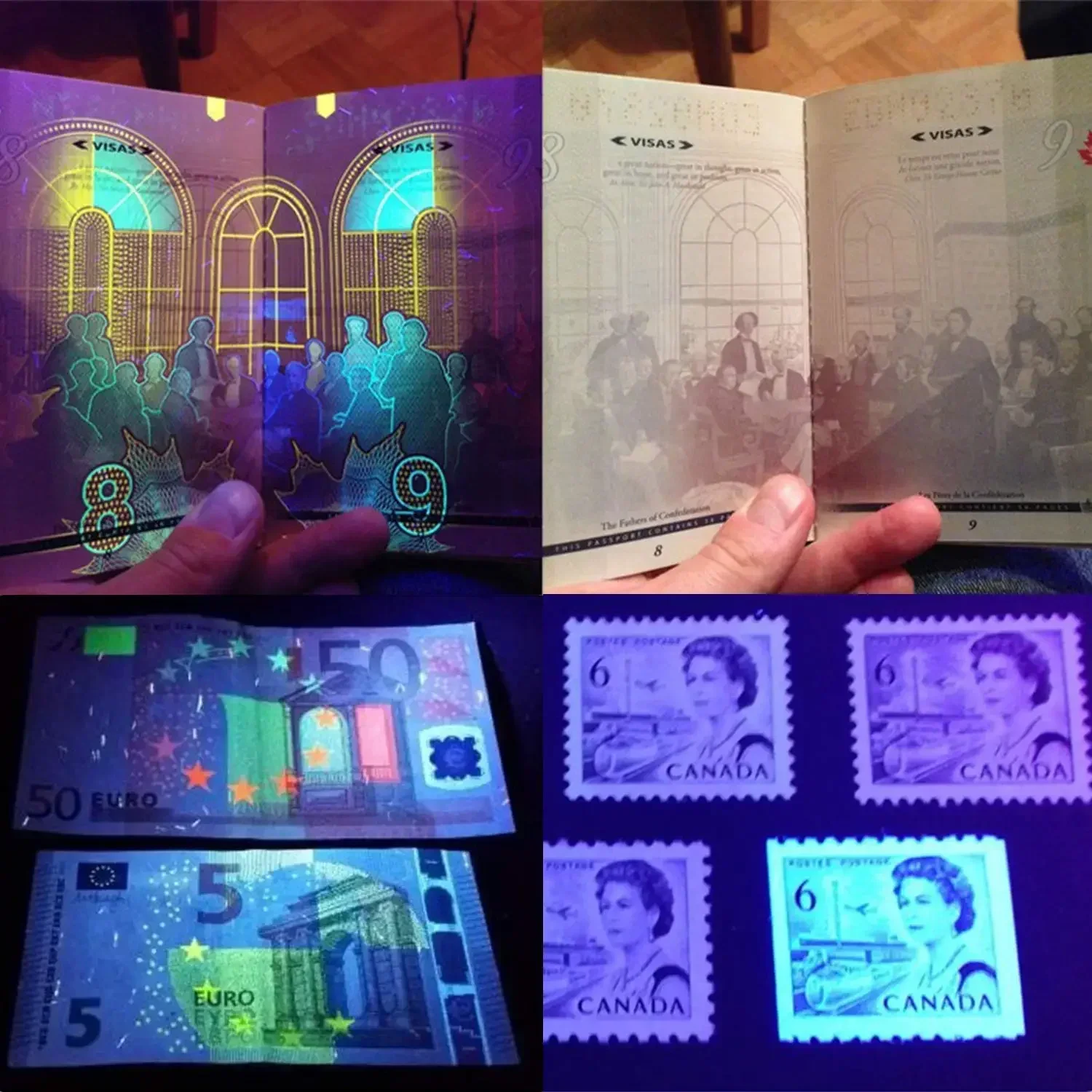 51 Светодиодный Ультрафиолетовый Фонарик Blacklight 395-400 Нм Безопасная Уф-лампа Для