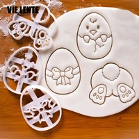 cookie mold plastic cartoon chick bunny egg biscuit mold baking tool easter biscuit mold cookie cutter set cookie stamp easter