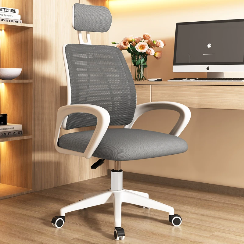 

Casters Ergonomic Office Chair Cushion Headrest Memory Swivel Study Chair Reclining Modern Sillas De Oficina Designer Replica