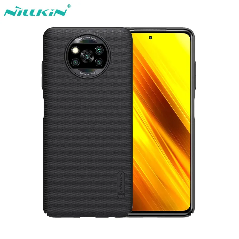 

For Xiaomi Poco X3 Pro X3 NFC Case Nillkin Super Frosted Shield Hard PC Matte Luxuly Phone Protector Back Cover for Poco X3 NFC