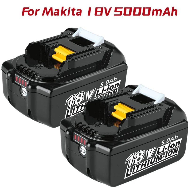 

[NEW UPGRADER] 18V 5.0Ah BL1850B Battery Replacement for Makita Battery BL1830 BL1850 BL1840 18V Cordless Power Tools Batteries