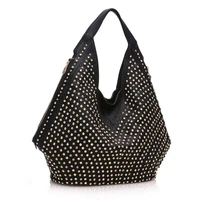 2022 luxury rivet studded women tote bag large capacity shopper handbag european and american fashion personalized shoulder bag
