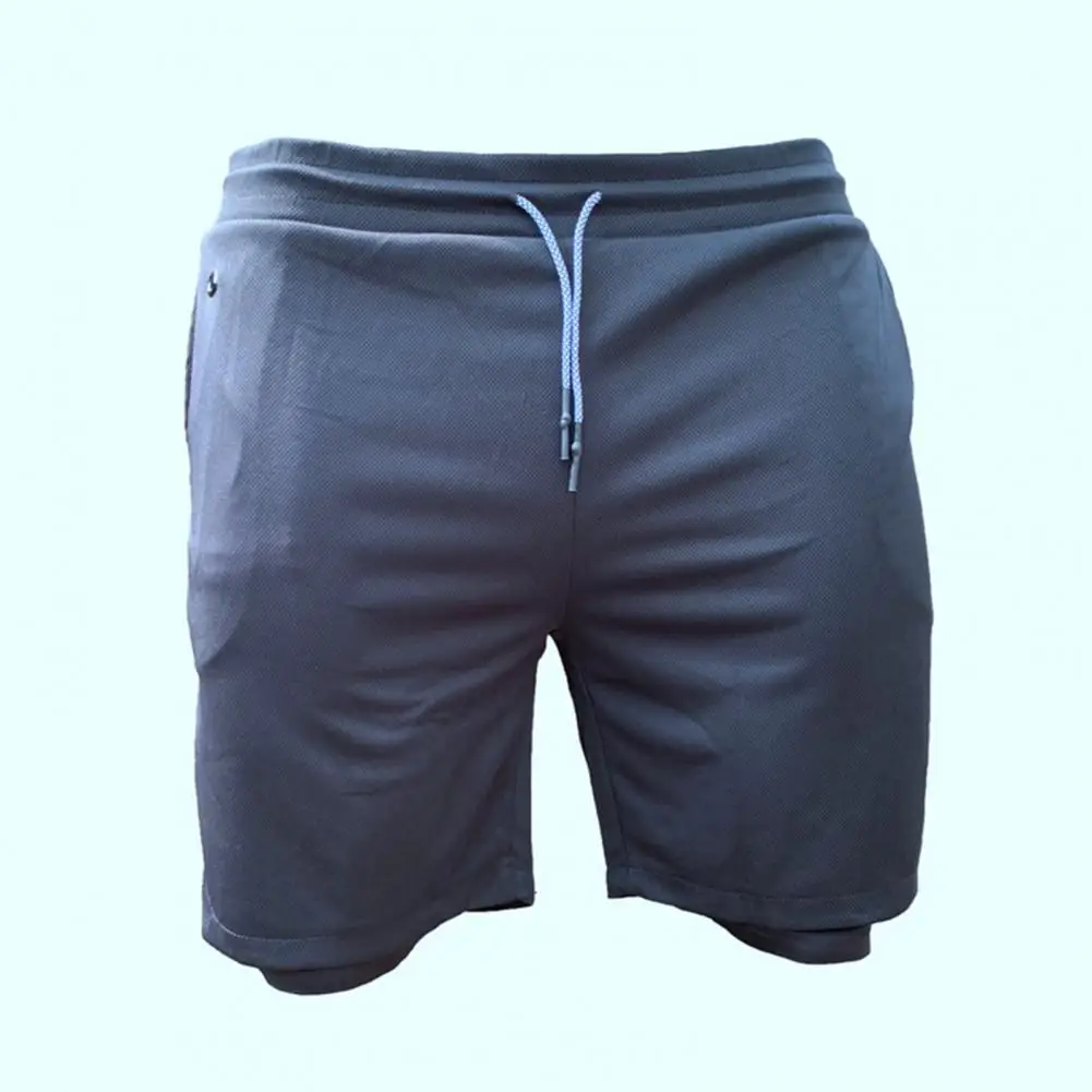 

Casual Elastic Waist Knee Length Shorts Running Shorts Summer Relaxed Fit