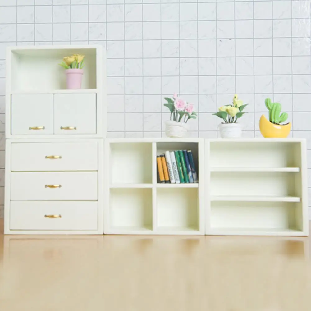 

Lovely Solid Color Home Dollhouse Combination Cabinet Kit for Graduation Design