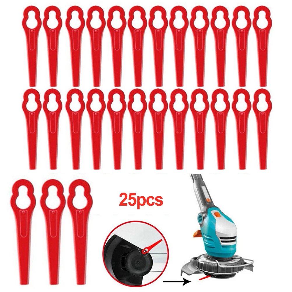 55 шт. в упаковке для триммера Deko DKGT06, длина 85 мм, сменные лезвия для триммера красной травы 12*7 мм