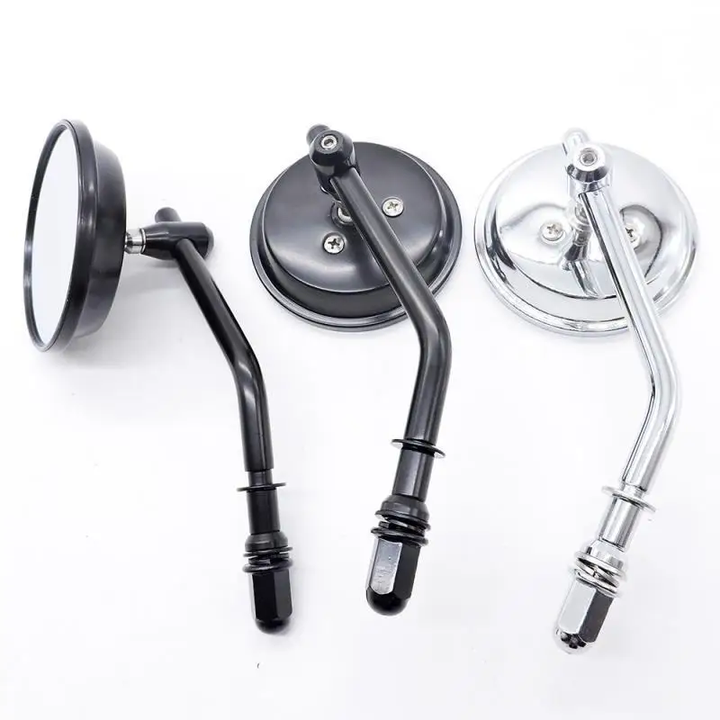 

Motorcycle Rearview Mirror Iron Rod Reversing Auxiliary Mirrors Round Convex Reflector Modified Accessories