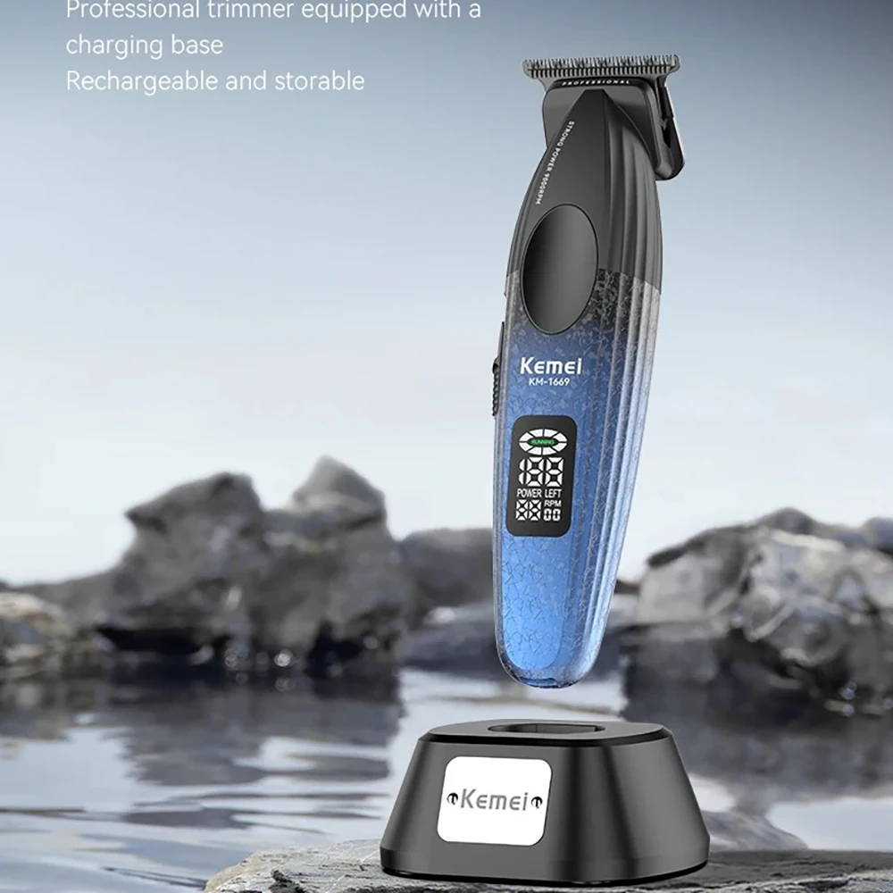 Профессиональный триммер для волос Kemei 9000 об./мин. бороды с нулевым писком Мужская