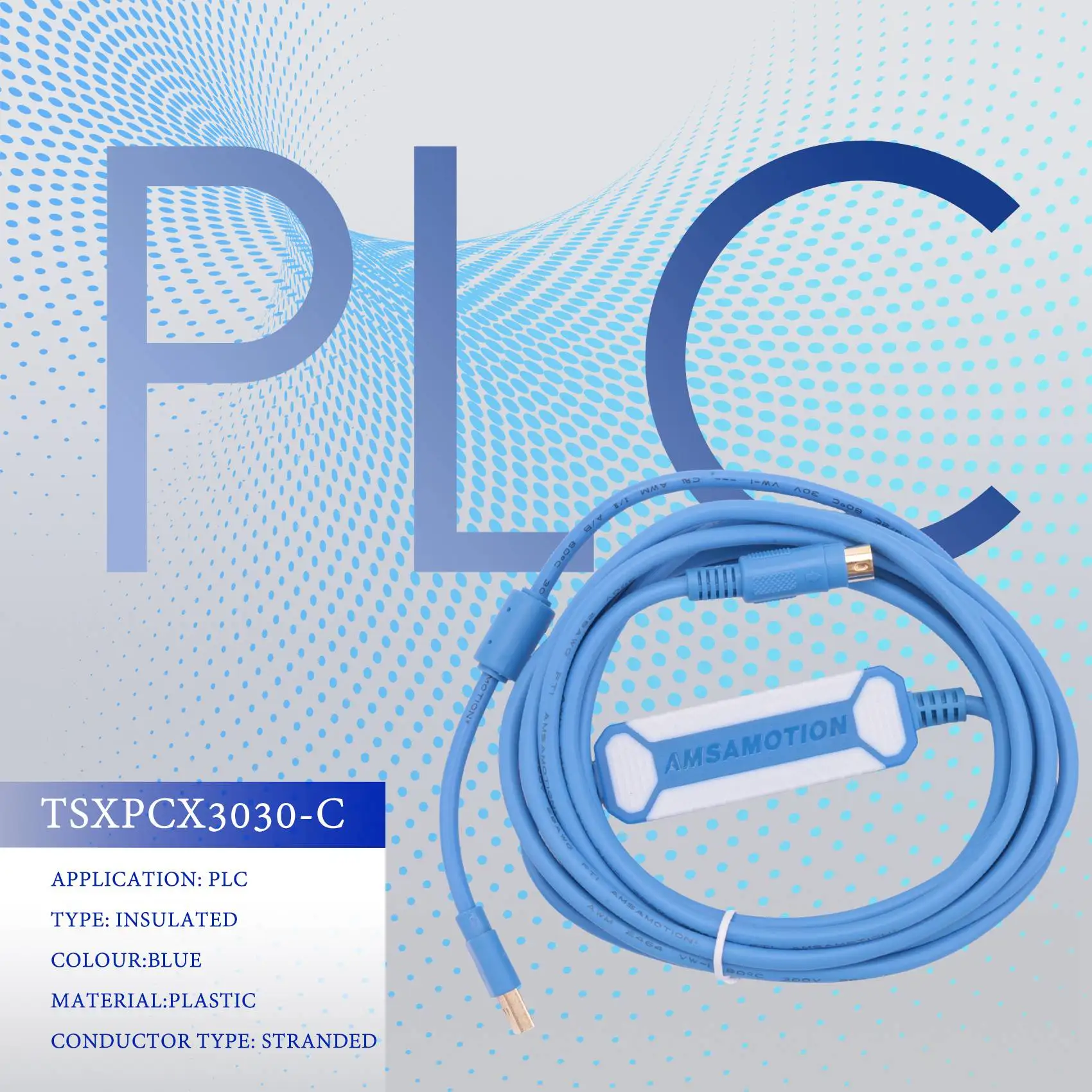 Фото Кабель для программирования ПЛК Schneider Twido серии A88E-TSXPCX3030-C, кабель для загрузки программ TSXPCX3030 №1