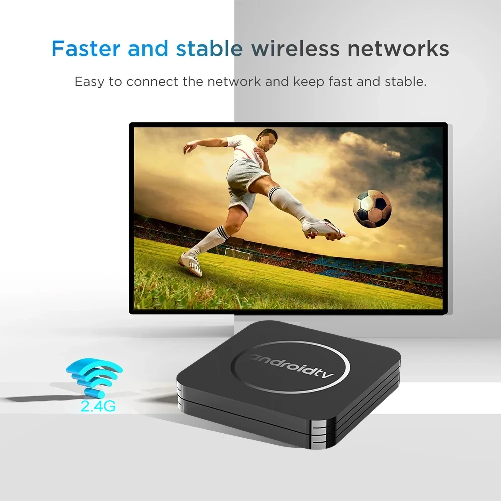 Пульт ДУ для Android 7.1 Smart TV Box KANAVI Mortal Q5S 4K CPU Allwinner H3 с Mali-G31 2.4G Wi-Fi