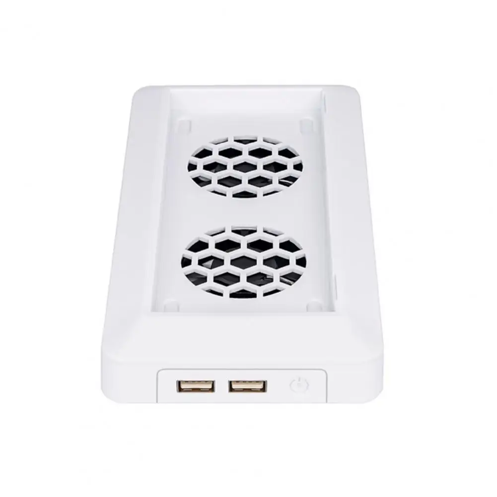 

Stable Performance Useful Game Console Vertical Stand Holder Reliable Cooling Fan 2 USB Ports