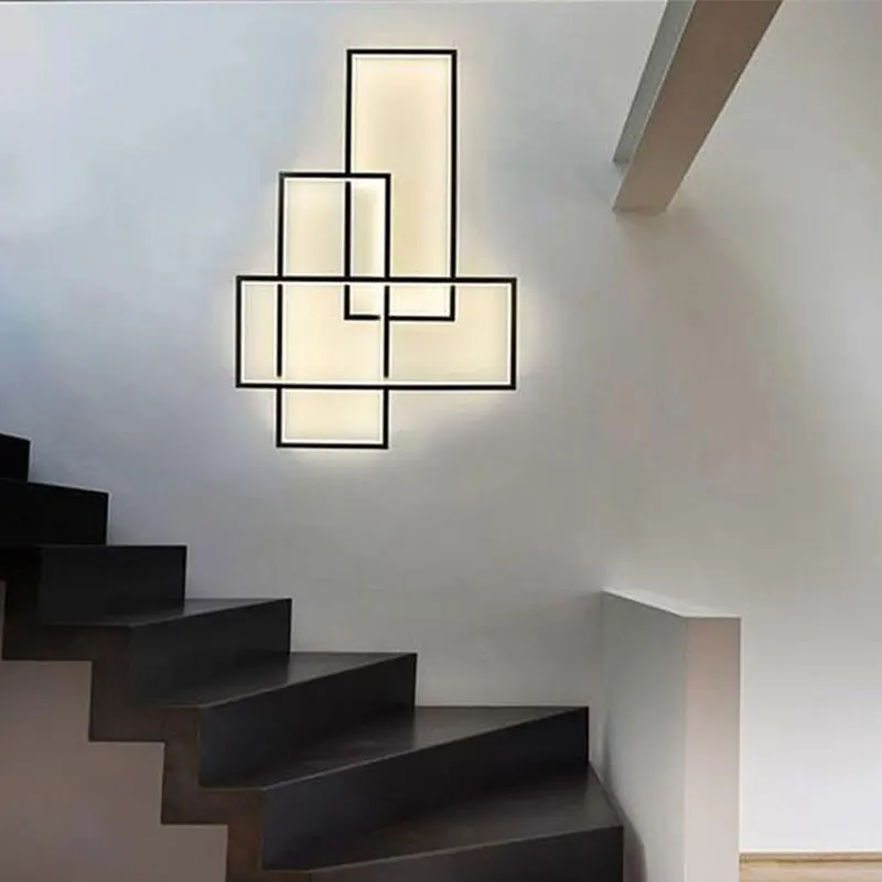 

Nordic wall lamp creative personality living room background wall lamp post modern minimalist stairwell aisle bedroom bedside la