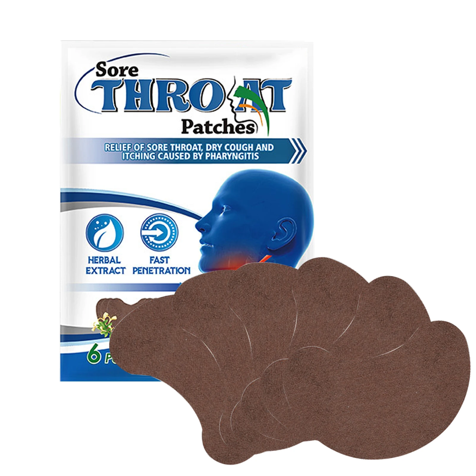 

Anti Inflammation Patch Herbal Treatments Sore Throat Sticker Comfortable Throat Care Herbal Pharyngitis Plasters For Men Women
