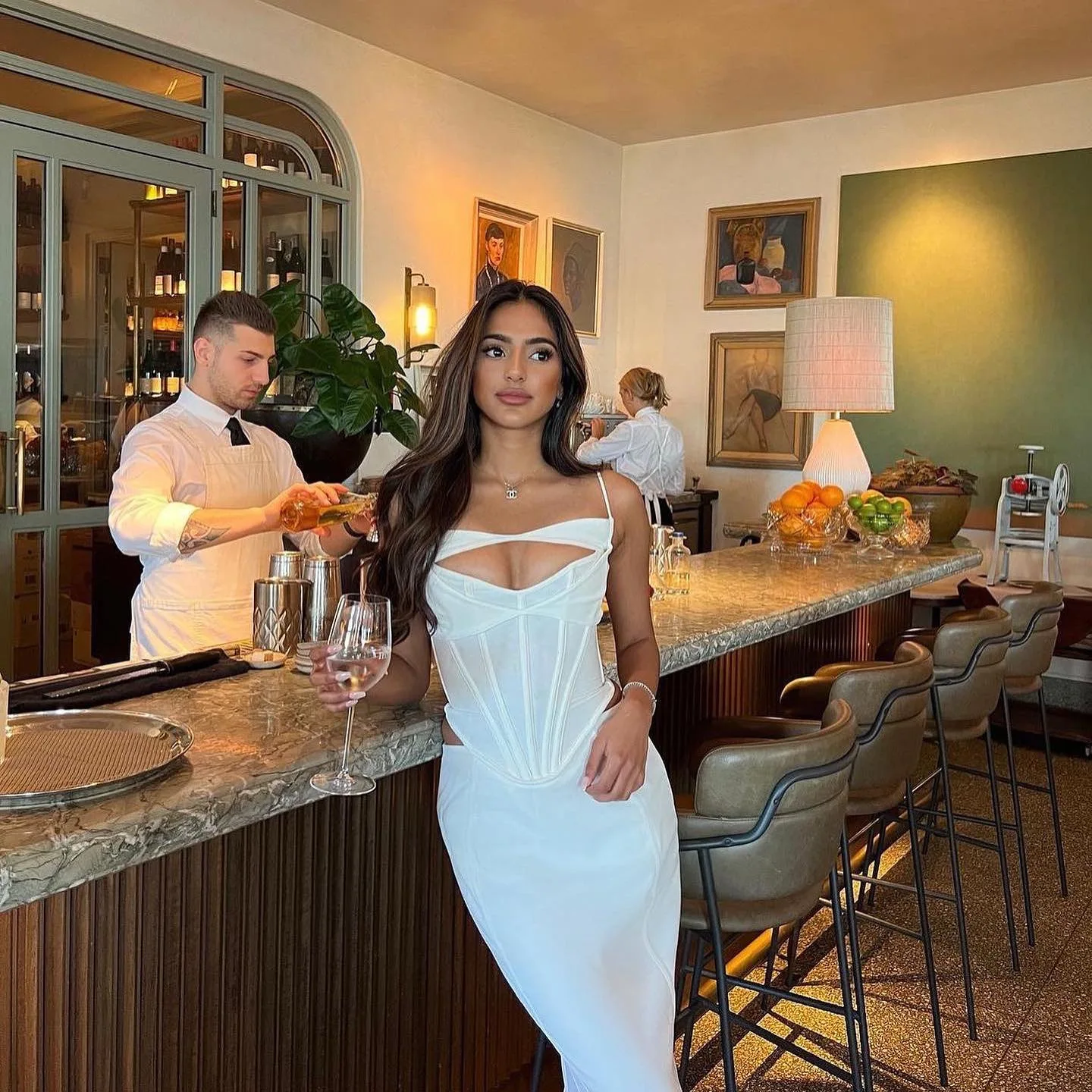 White Evening Prom Dress Cut Out Wedding Party Dresses Sleeveless Long Formal Occasion Dresses Elegant Summer Dress Women 2023