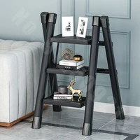 domestic multifunctional herringbone ladder folding ladder stair stool small indoor folding flower stand ladder thickened carbon
