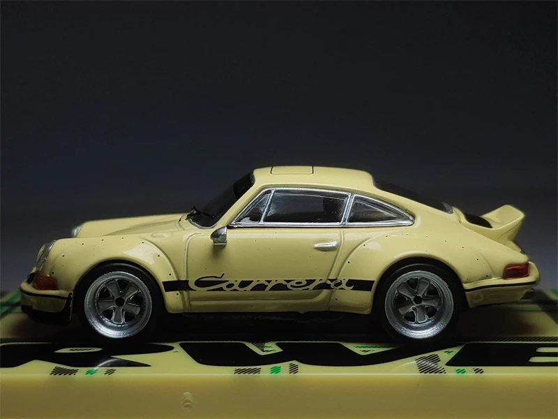 Tarmac Works 1/64 RWB Backdate желтая модель литая коллекция автомобилей ограниченный выпуск