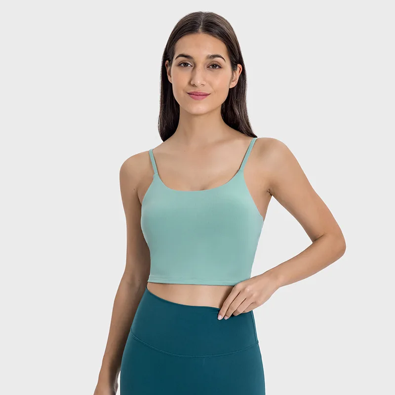 Женский Спортивный Бюстгальтер Для Фитнеса Короткий Топ Со Съемной Подушечкой