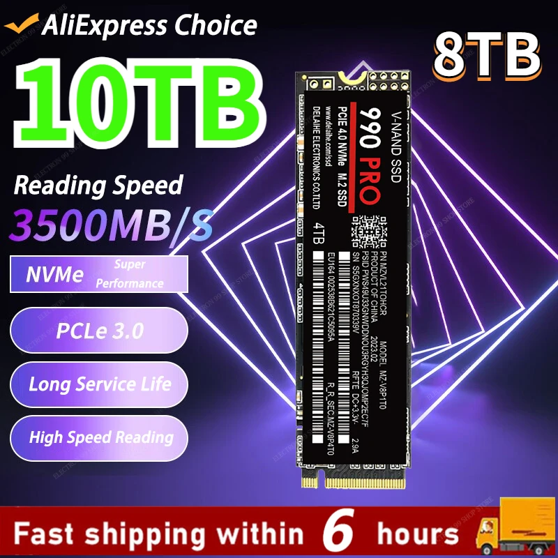 

2023 8TB 4TB New SSD M2 NVME 980 EVO Plus 250GB Internal Solid State Drive 1TB Hdd Hard Disk 970 PRO M.2 2TB for Laptop Computer
