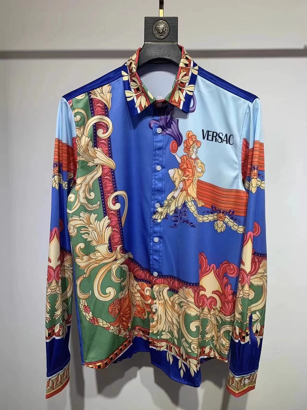 

Fashion Men's Shirts 2023 Runway Luxury famous Brand European Design party style Men's Clothing