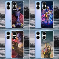clear phone case for huawei p20 pro p30 p40 pro plus lite 4g p50 pro p smart z 2019 case soft silicone cover thanos hero aengers
