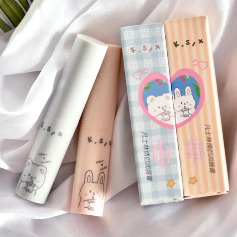 

1PCS Lip Balm Vaseline Couple Long-lasting Natural Hydrating Colorless Moisturizing Lip Balm Anti-Cracking Care Lip Balm Makeup