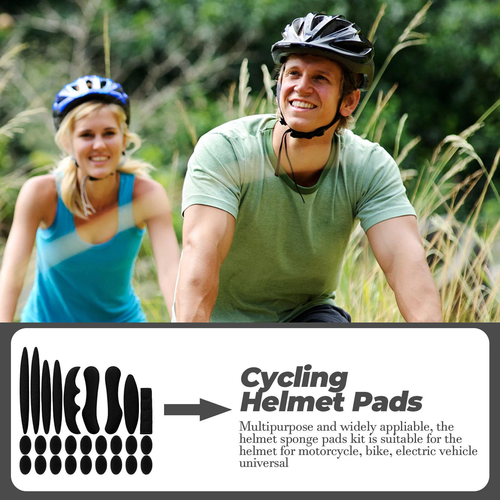 

Biker Cycling Pad Sponge Pads Breathable Anti-collision Inner Cushion Cushions Mats