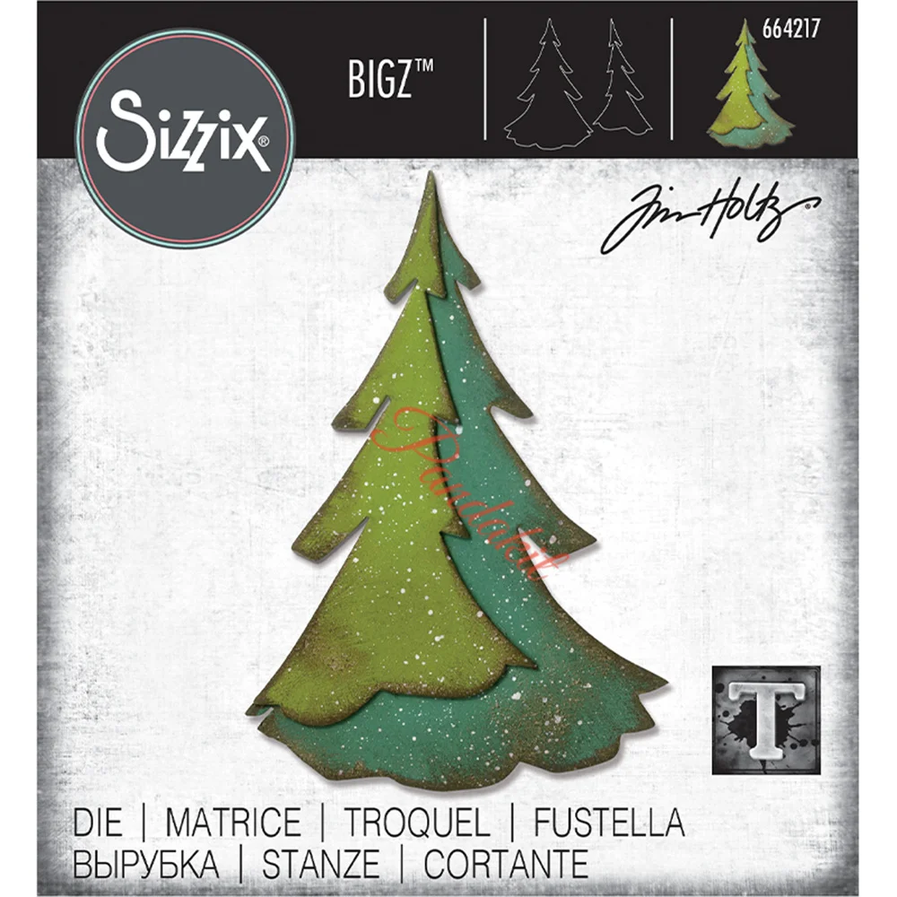 

Christmas Layered Pine Metal Cutting Dies Molds Scrapbooking Paper Making Cuts Crafts Template Handmade Card New 2023 Arrivals