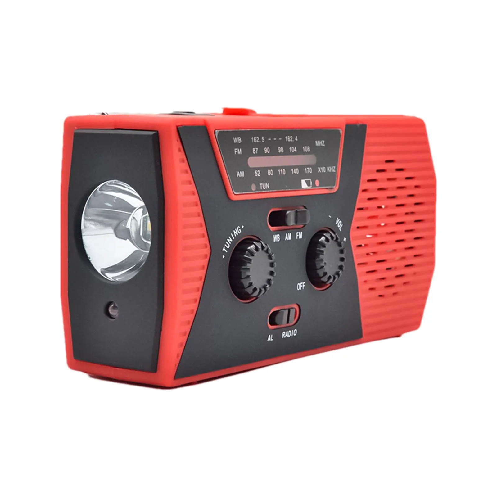 

Weather Alert Radio Emergency Radio With Solar And Crank Charger Multifunctional Survival Tools With SOS Alarm Flashlight Power