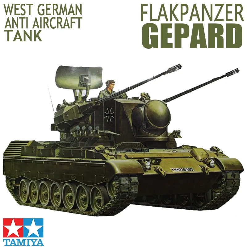 

Tamiya 35099 1/35 West German Anti Aircraft Tank Flakpanzer Gepard Plastic Assembly Tank Model Building Kits For Adults DIY