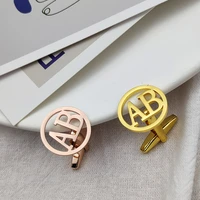hot personalized custom 2 initials cufflinks for men stainless steel cuff cufflinks men gold jewelry accessories christmas gift
