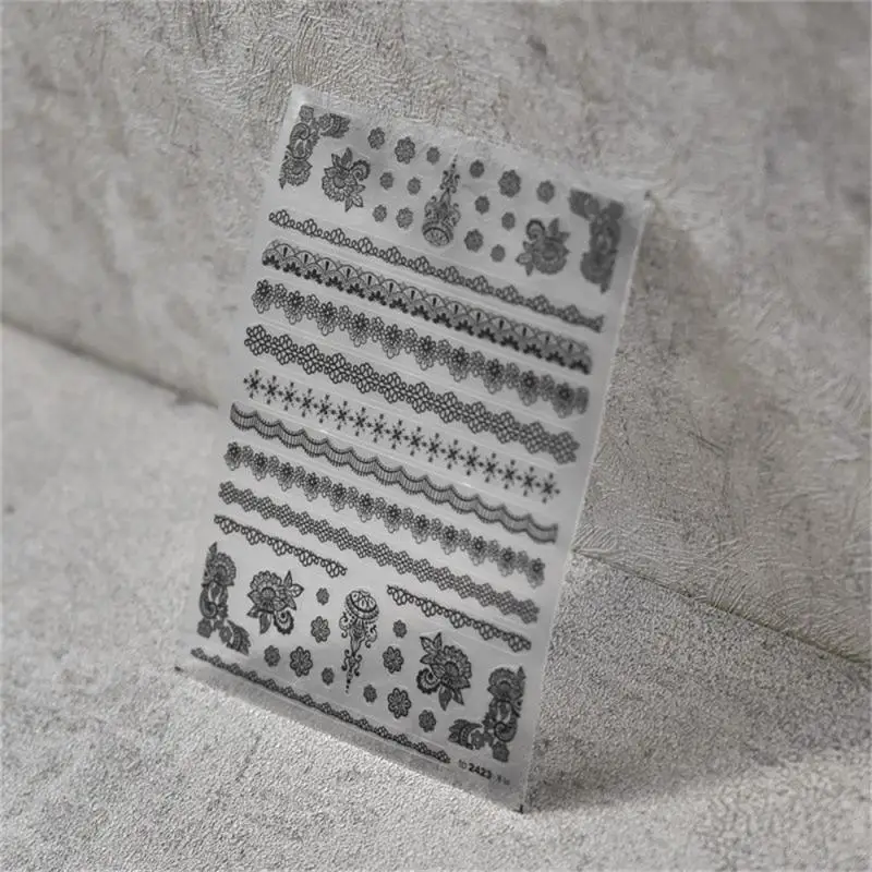 

Decorative Stickers Simple Variety Of Styles Relief Strong Viscosity Simple Japanese Nail Stickers Three-dimensional Stickers