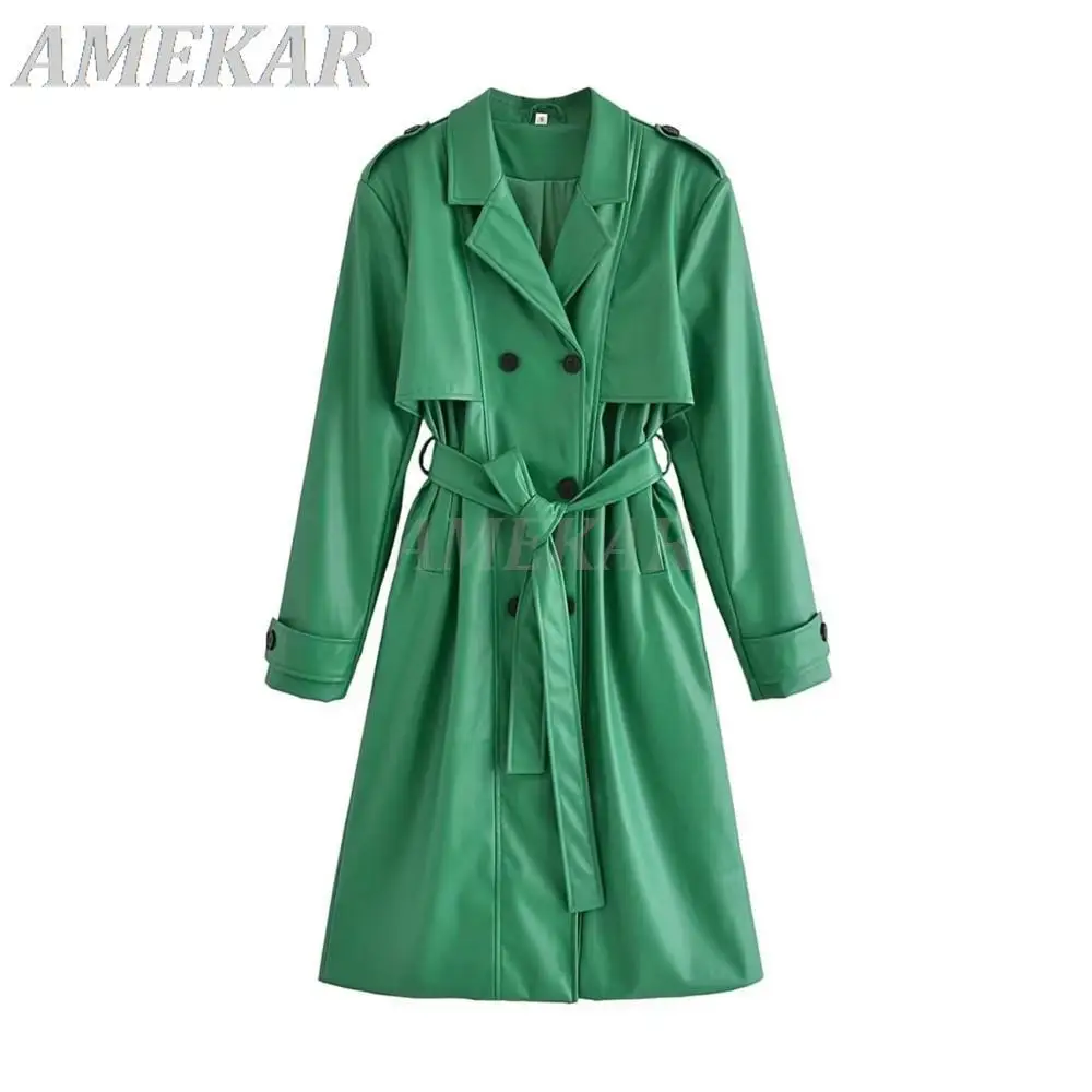 Рисунок 5 - Женский Повседневный Тренч из искусственной кожи