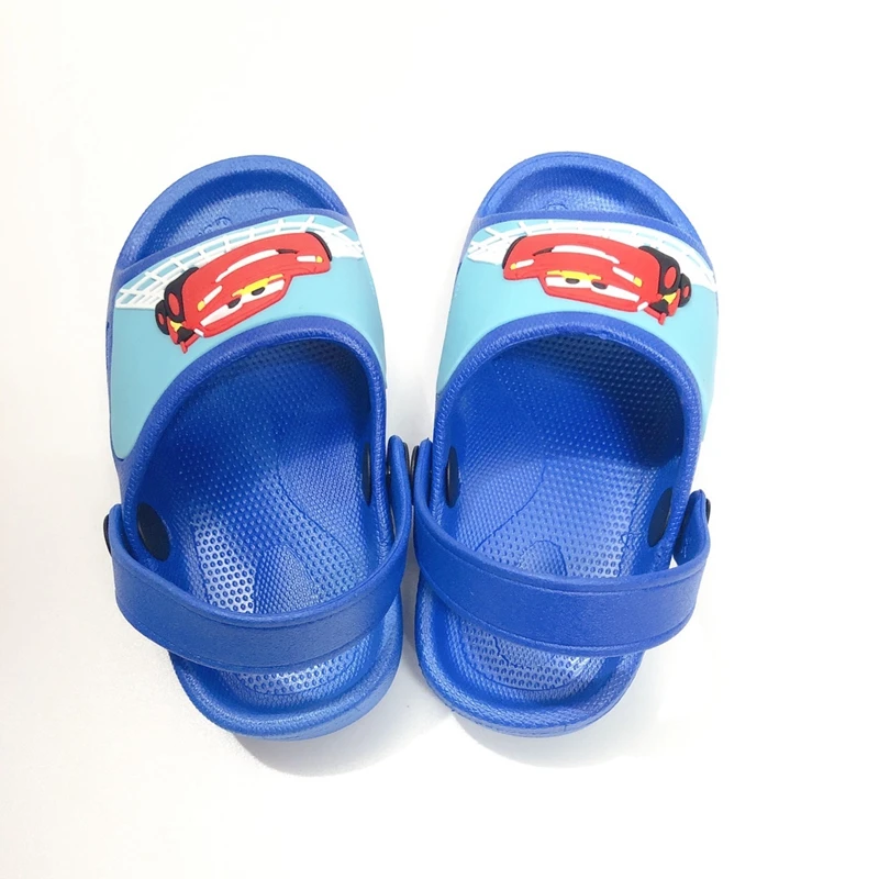 

Summer Children Cartoon Pixar Cars Lightning McQueen Print Beach Sandals Kids Boy Girl Flop Flip Indoor Soft Cute Slippers 21-30