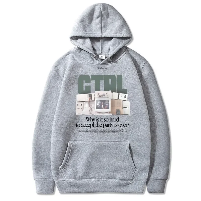 Рэпер SZA Ctrl Why Is It So Hard To Accept The Party Over Графический Толстовка Мужчины Женщины Хип-Хоп