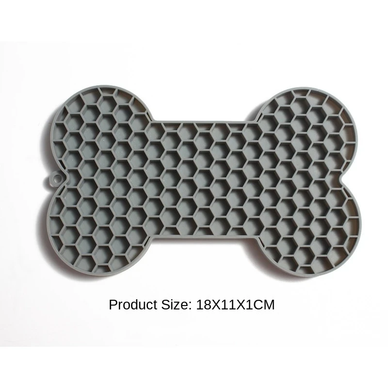Силиконовая Подушка Для Лизания Собак В Форме Кости Медленная Кормушка С