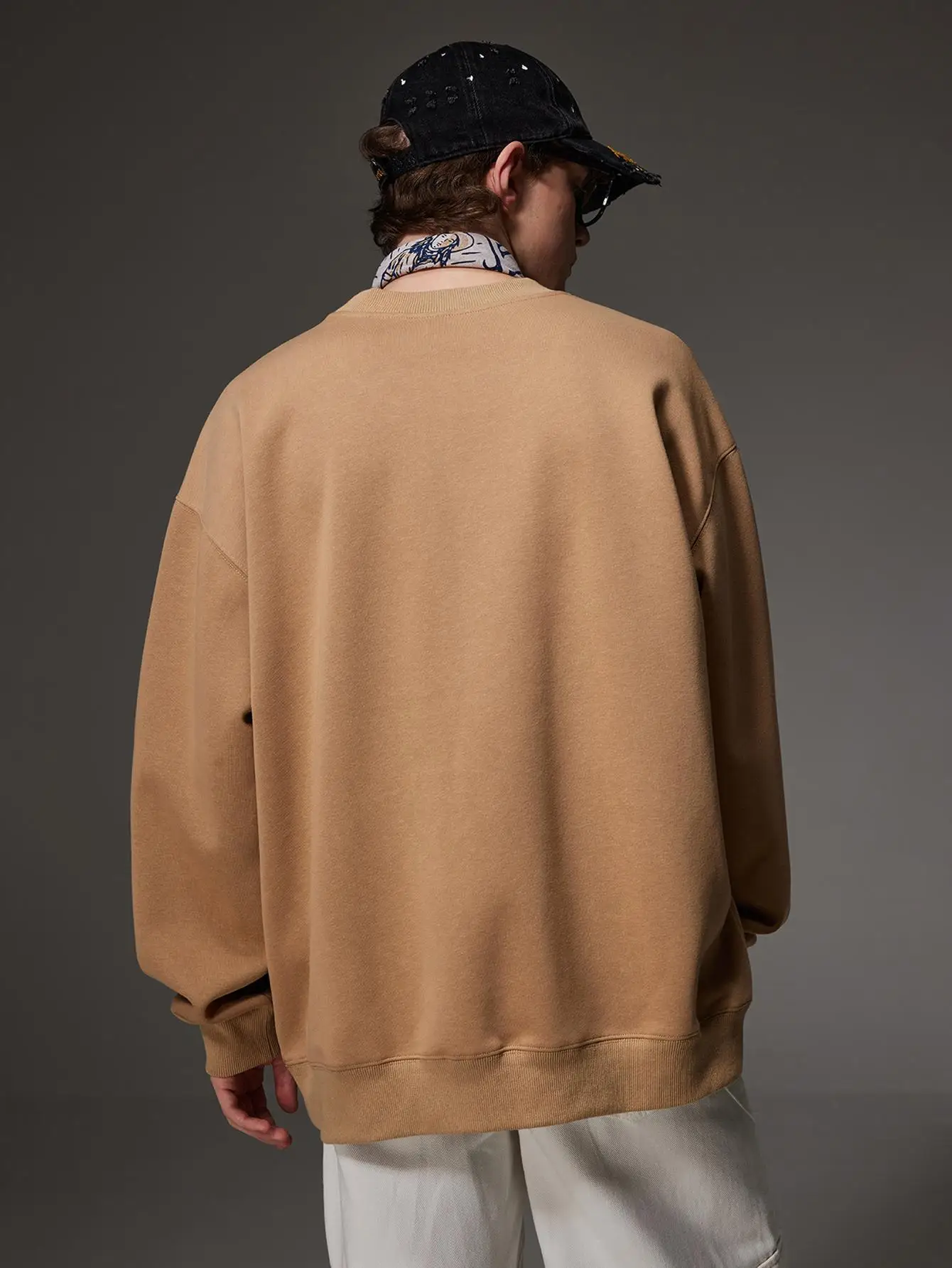 OK Print Man High Street Style Pullovers Oversize Hoodies Kpop Unisex Y2k Designer Brand Clothing Drop Shoulder Male