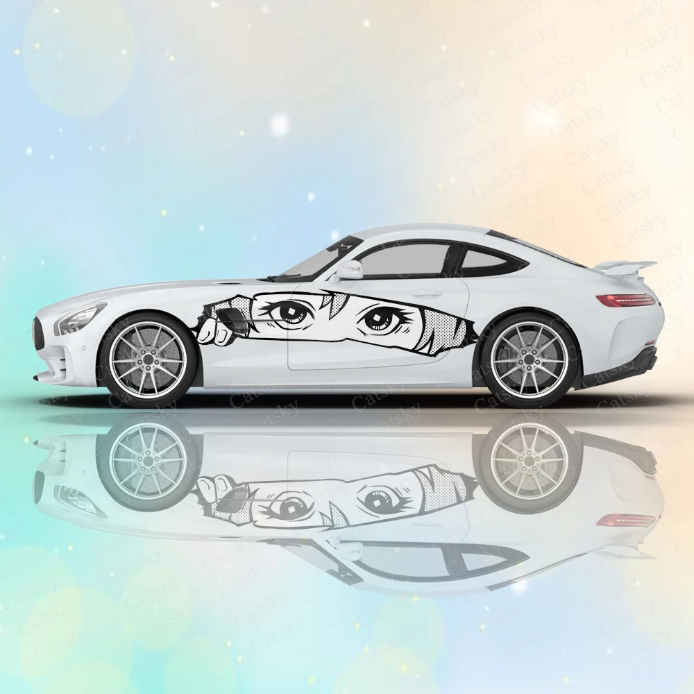 

Виниловая наклейка для кузова автомобиля, с рисунком манги