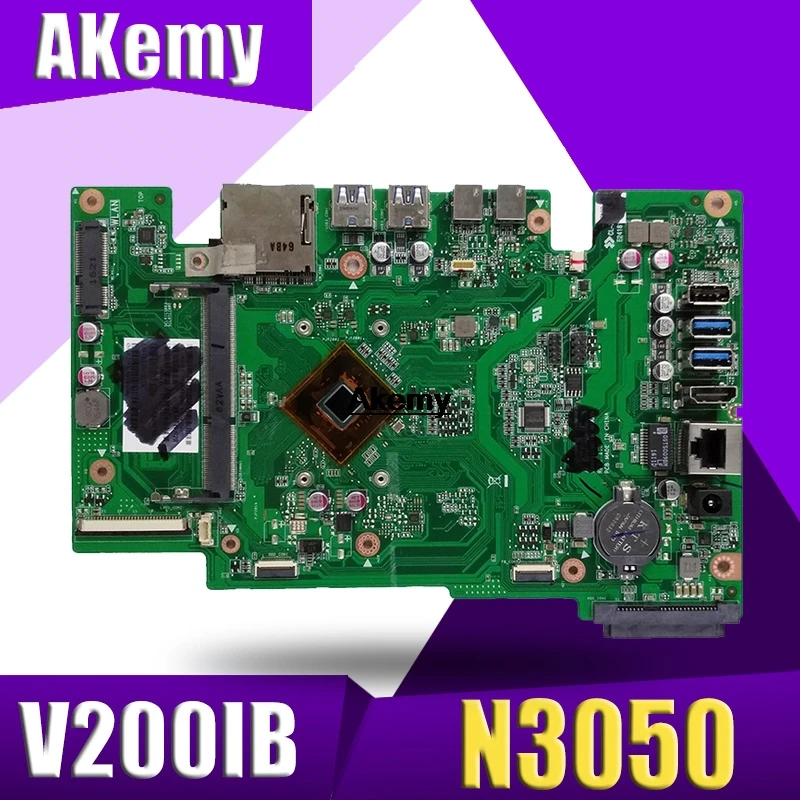 

Материнская плата V200IB MAIN_BD_N3050(4)/UMA/AS 90PT01J0-R01000 REV 1,5 для ASUS V200I V200IB, десктопная материнская плата 100% протестирована
