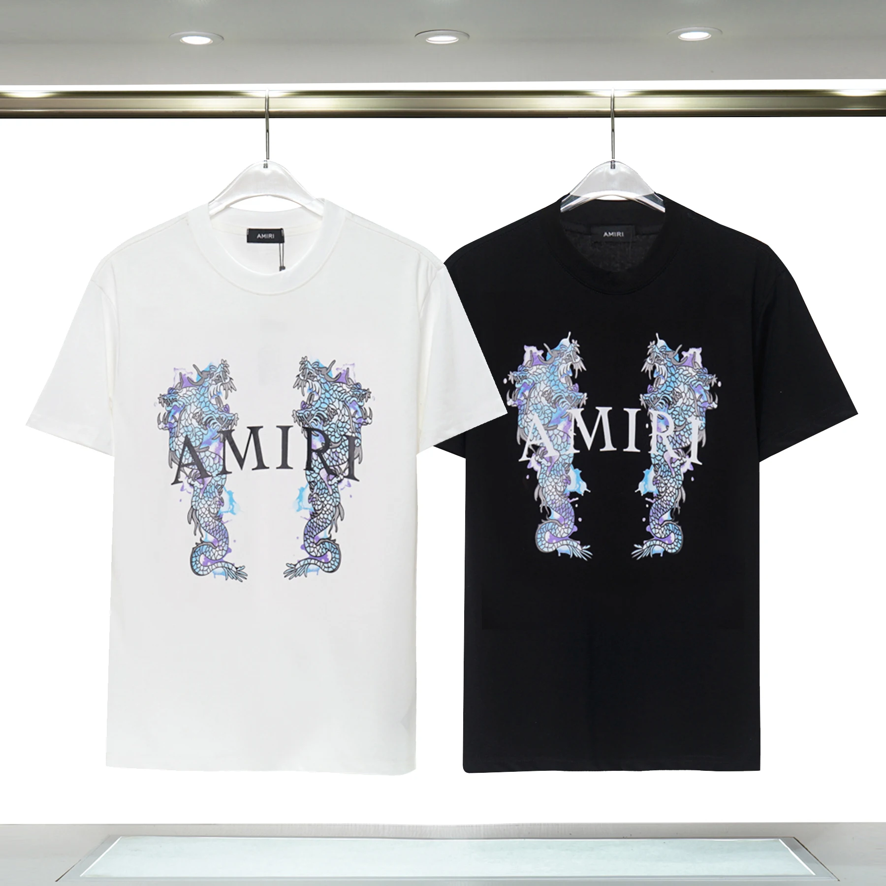 

Spring and summer new trendy brand totem T-shirt letter printing short-sleeved T-shirt men and women fashion all-match men's top