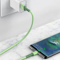 liquid silicone usb type charger micro lightning cable for apple iphone samsung huawei xiaomi fast charging phone accessories