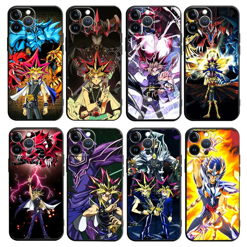 

For iPhone 11 12 14 Pro Max 13 8 6 Mini X 6S XS 7 Plus XR 5 12mini 13mini Japanese Anime Duel Monsters Phone Funda Celulares