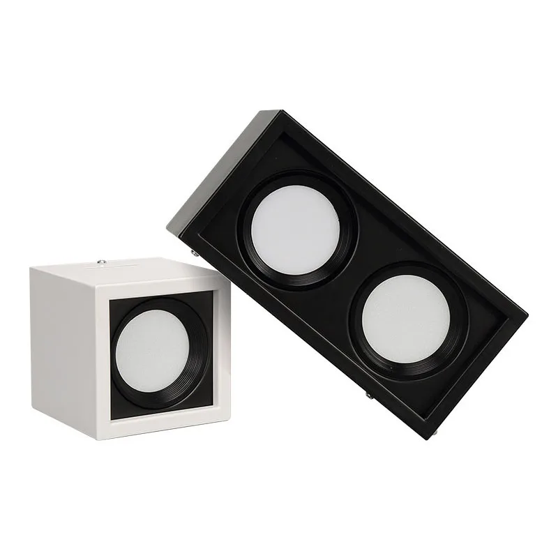 

XMWQL Dimmable LED Surface Mounted Downlights 220V Led Ceiling Lights 10W 20W Spotlights COB Square Lighting Lamps for Bedroom