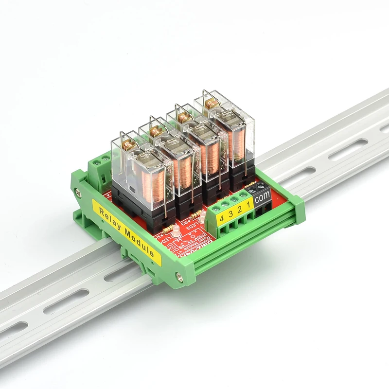 Аутентичный 4-полосный релейный модуль 12 В/24 В входной BMZ-04R1